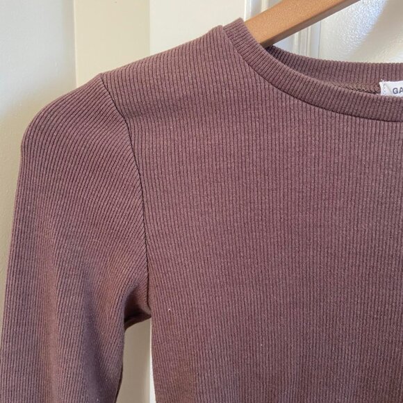 Garage Ribbed Cropped Long Sleeve - Picture 3 of 4
